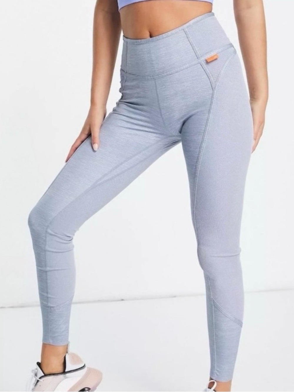 Nike One Luxe Dri-FIT Mid Rise Leggings Bluish Grey M NWT DD4553-493